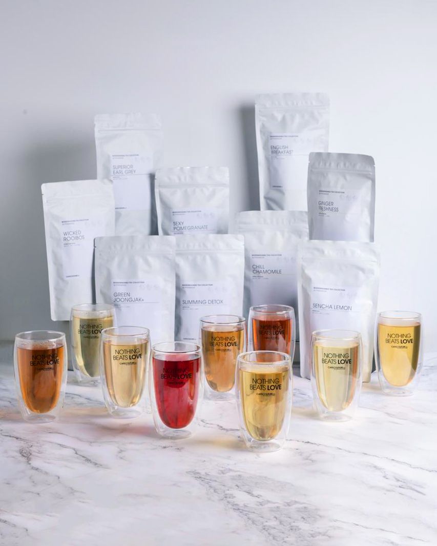 Biologisch afbreekbare thee piramides 