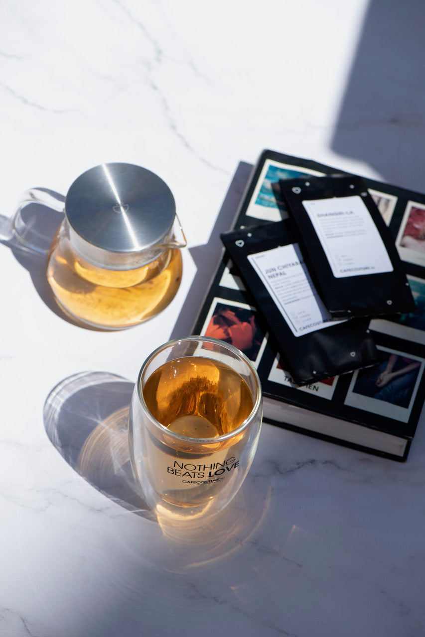 Glazen theepot met RVS filter (500 ml)