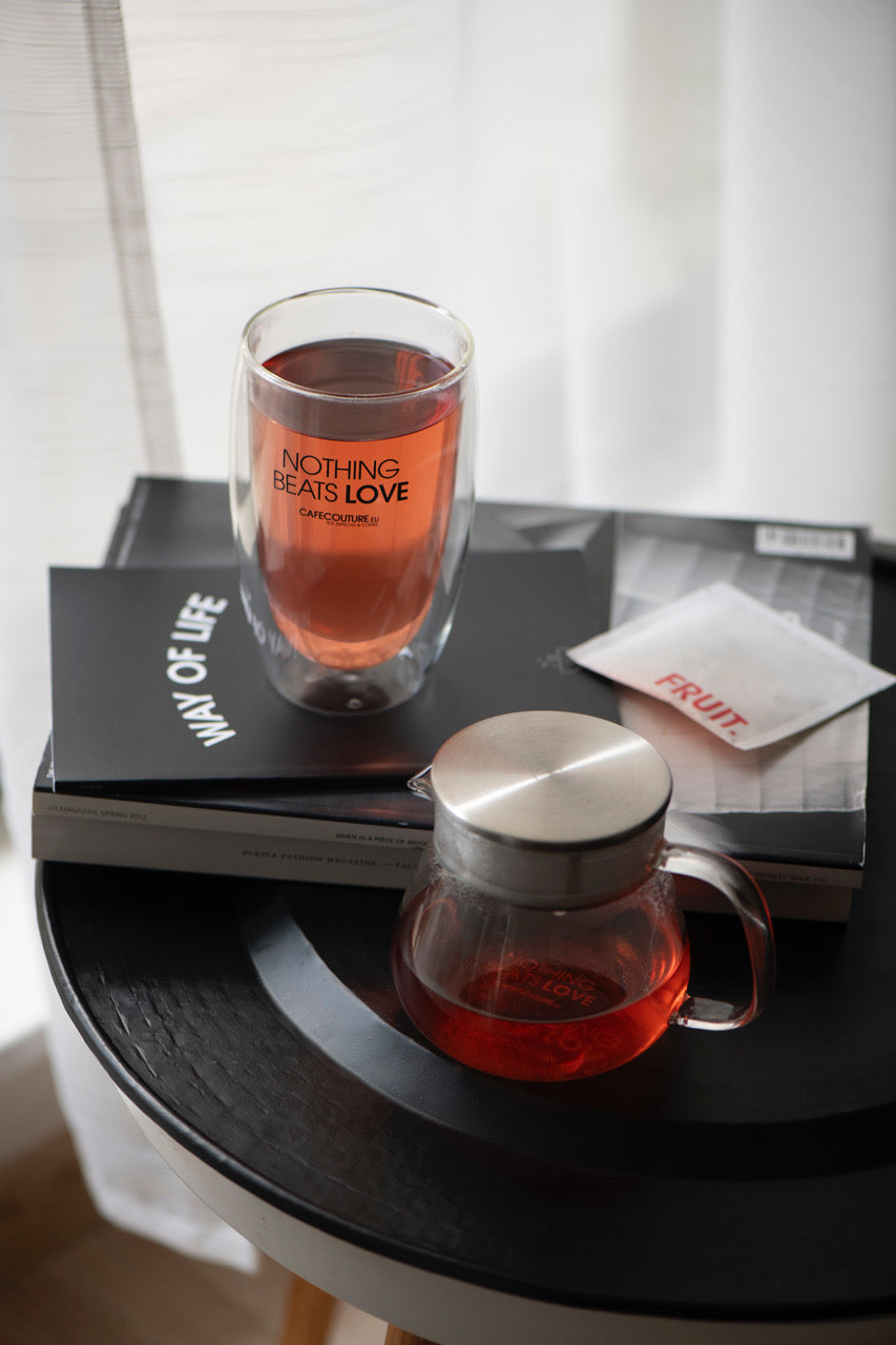 Glazen theepot met RVS filter (500 ml)