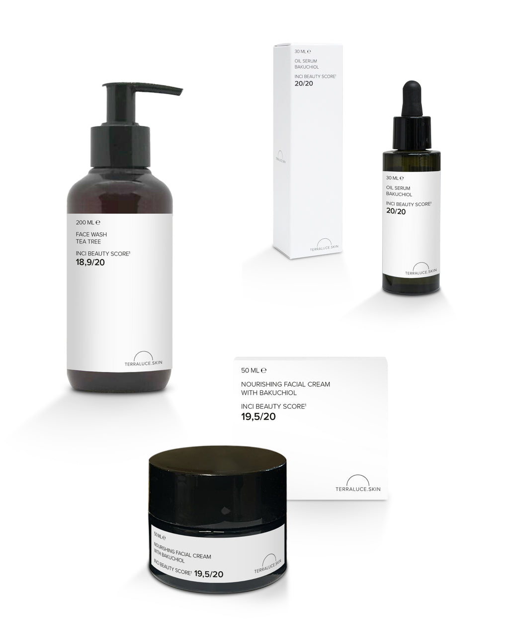 Luxe combi deal met face wash, serum en dagcreme bakuchiol