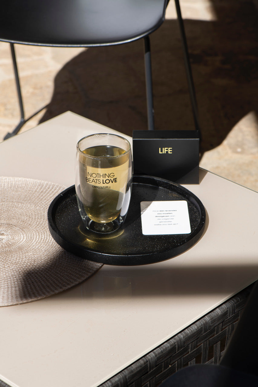 affirmatie kaart met life kaartjes