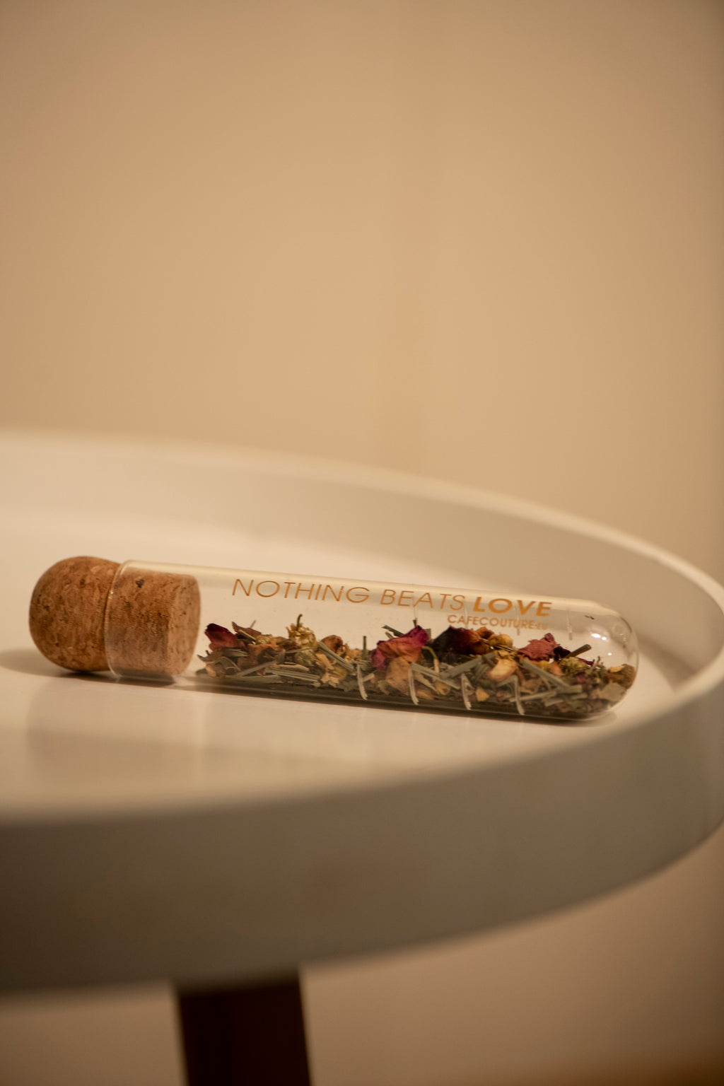 design glas theefilter voor losse thee