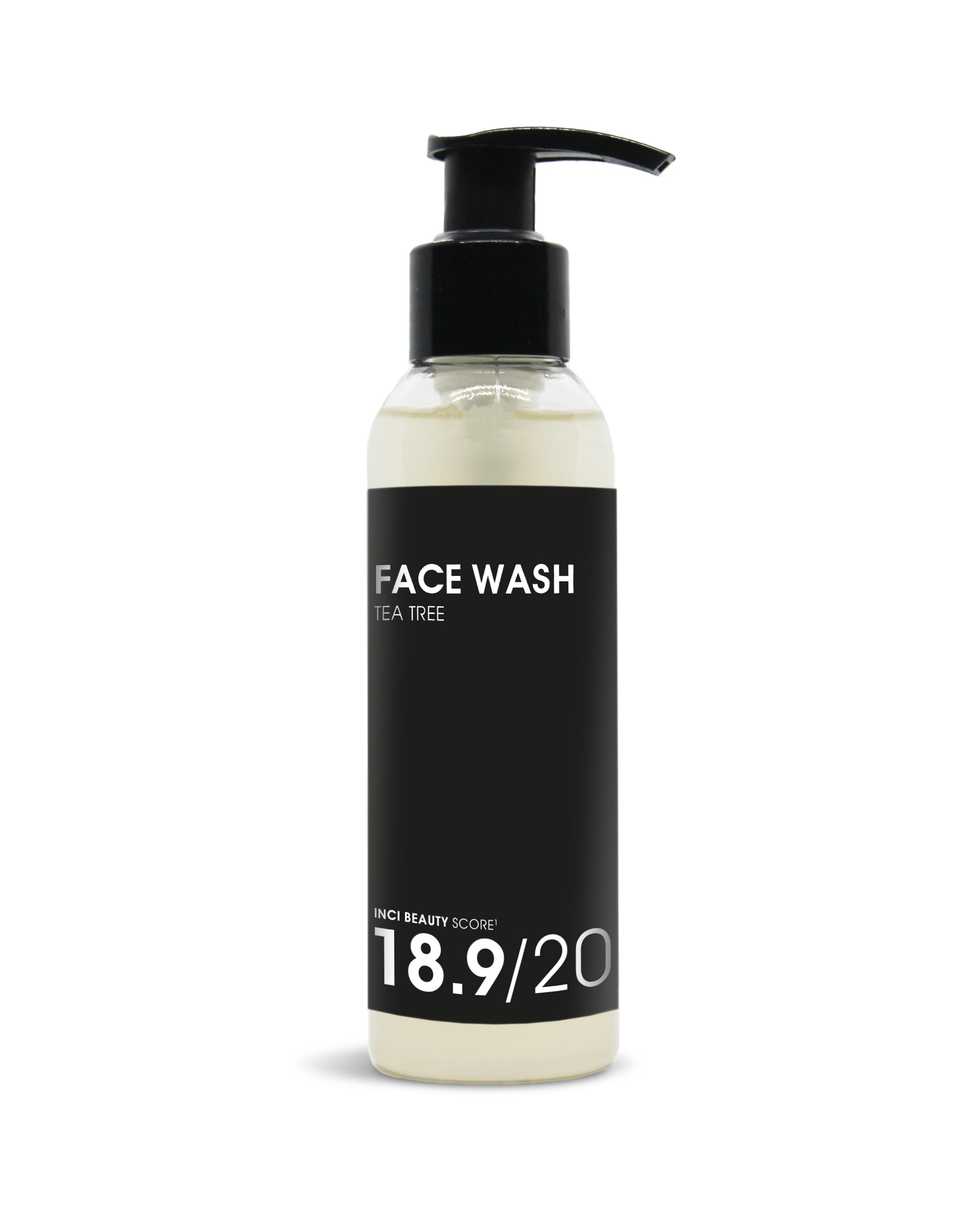 face wash natural met tea tree en munt