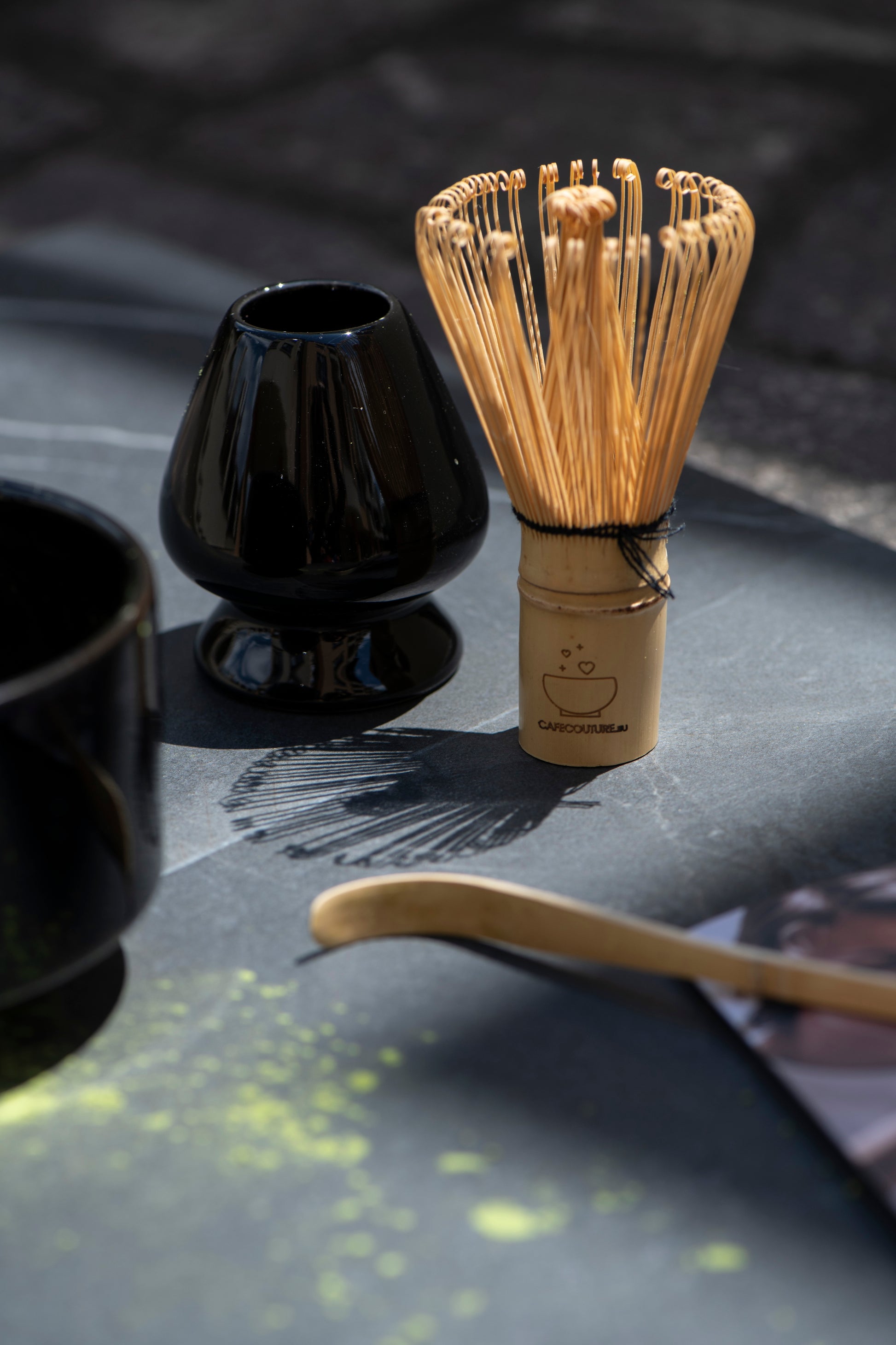 matcha set zwart voor matcha maken