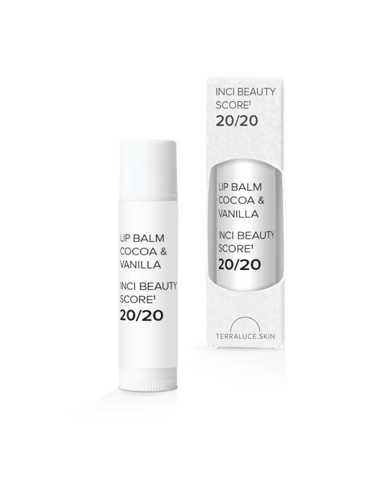 natuurlijke lippenbalsem met cacao en vanille