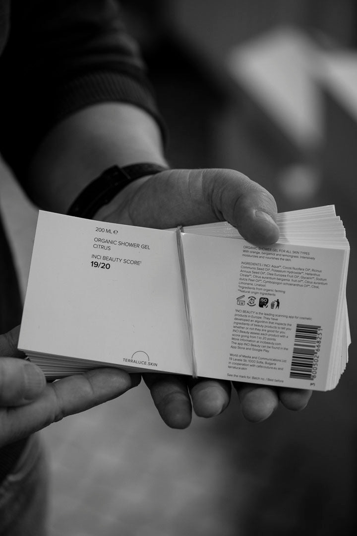 natuurlijke shower gel met hoge inci beauty score
