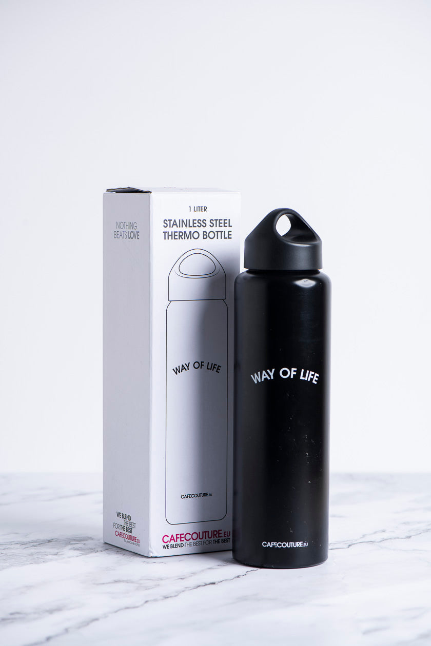WAY OF LIFE Stainless Steel Thermos Flask 1L | Stylish & BPA