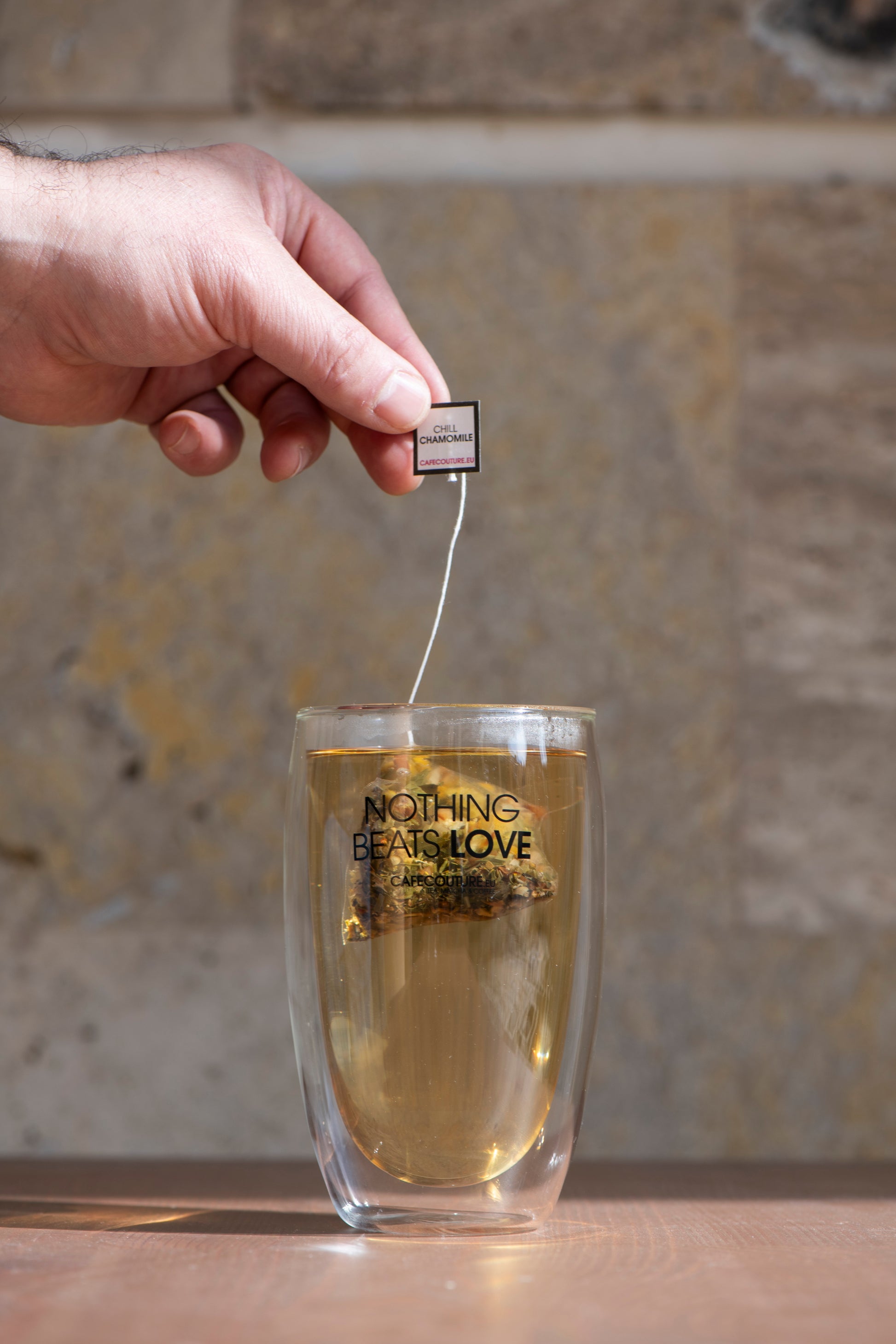 stijlvol dubbelwandig theeglas