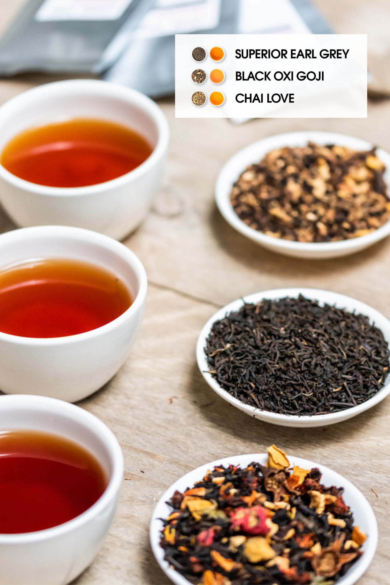 3 ZWARTE THEE TRY OUT SET